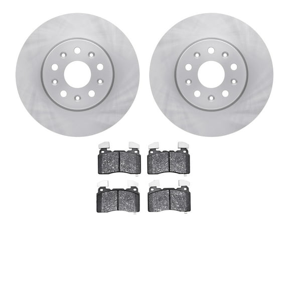 Dynamic Friction Company Front Brake Rotors with 5000 Euro Ceramic Brake Pads 6602-46079