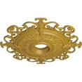 thumbnail image 3 of 38 3/8"OD x 6 5/8"ID x 2 7/8"P Orleans Ceiling Medallion (Fits Canopies up to 8 1/4"), Hand-Painted Iridescent Gold, 3 of 6
