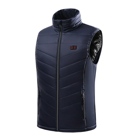 Holloyiver Outdoor Warm Clothing Electric Vest Warm Warm Clothing For Men And Women In Winter Dark Blue