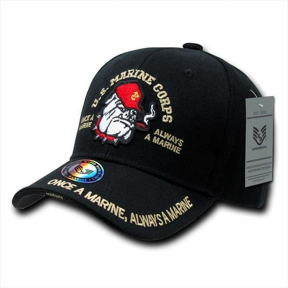 Rapid Dominance S001-BULLDOG The Legend Military Caps, Bulldog, Black