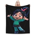 thumbnail image 1 of Manta de dibujos animados de Ralph el Demoledor, manta de forro polar ultra suave y acogedora de lujo para sofá cama, mantas de franela cálidas para todas las estaciones, ropa de cama para niños,, 1 of 7