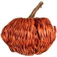 thumbnail image 4 of Northlight Woven Rattan Fall Harvest Pumpkin Decoration - 8.5", 4 of 7