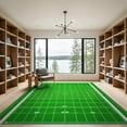 thumbnail image 2 of ODIKA Football Field Door Athletic Gridiron Markers Goal Border Doormat Low Profile Flatwoven for Great Room, Indoor Open Concept, Large Living, 2 of 7