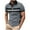 Gray, variant on ZRGHAOYLQ Henley Shirts Plus Size Button Up Shirt Tops Mens Big and Tall Short Sleeve Collared Shirts Gym Muscle Pullover Tshirt Business Casual Striped Shirts