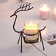 thumbnail image 1 of Portavelas Iron Fawn - Vaso para Velas de Té con Forma de Reno, Centro de Mesa Navideño, Decoración Romántica para Cenas a La Luz de Las Velas, Decoración de Escritorio para El Hogar., 1 of 6