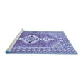 thumbnail image 2 of Ahgly Company Machine Washable Indoor Rectangle Persian Blue Traditional Area Rugs, 8' x 12', 2 of 4