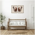 thumbnail image 2 of Kate and Laurel Retro Butterfly Watercolor - 2 Piece Framed Canvas Wall Art Set  by The Creative Bunch Studio, Sylvie Walnut Vintage, Animal Art for Wall Decor, 2 of 8