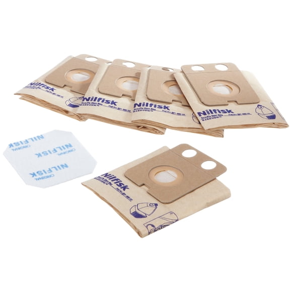 Nilfisk 22198000 HEPA Back-Mounted Vacuum, Replacement Bags