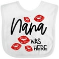 thumbnail image 3 of Inktastic Nana Was Here Red Kisses Boys or Girls Baby Bib, 3 of 4