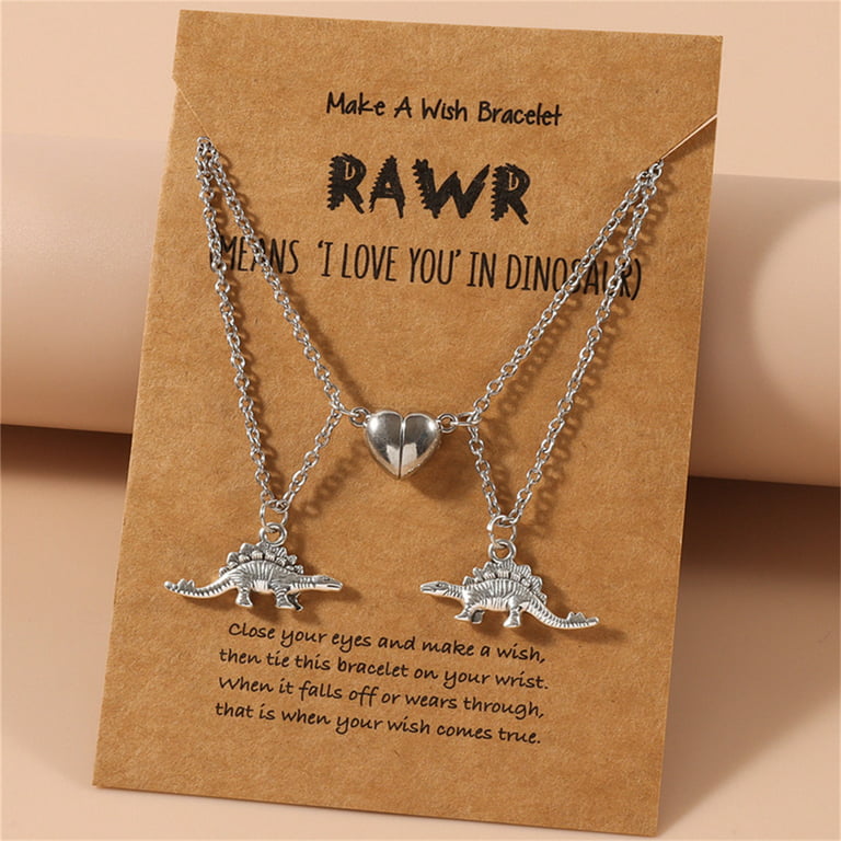 Yuhaotin Necklace Chains for Pendants Men 2pcs Friendship Necklace Good Friend Matching Necklace Friend Silver and Gold Necklace for Female Sisters