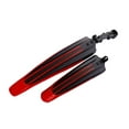 thumbnail image 2 of Juego De Guardabarros Para Bicicleta ANGGREK Negro Y Rojo 2 Piezas, 2 of 8