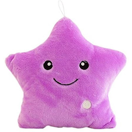 

FSYZX LED Star Cushion Luminous LED Night Light Star Shape Plush Cushion Stuffed Animals