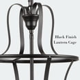 thumbnail image 2 of Black Lantern Chandelier Light Fixtures Modern Farmhouse Pendant Light, 2 of 7