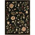 thumbnail image 5 of SAFAVIEH Lyndhurst Milo Floral Border Area Rug, Black/Multi, 6'7" x 6'7" Square, 5 of 6