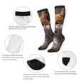 thumbnail image 6 of Lsque Regal Shiba Inu Printed Crew Socks Men's Women's LightWeight Thin Casual Calf Socks ,Knee High Socks,Cotton Socks, 6 of 9