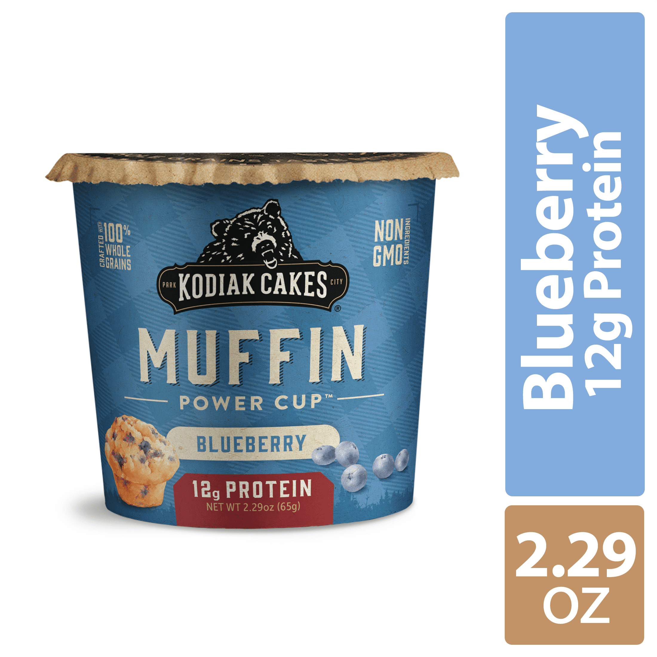 Kodiak Cakes Muffin Unleashed Blueberry Muffin in a Cup 2.29 OZ Box