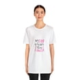 thumbnail image 3 of My God Is Bigger Than Cancer Unisex Jersey Breast Cancer Fight T-shirt, 3 of 12