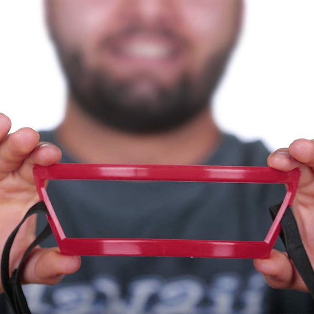 pstuiky Beard Care Red Neck Shaper Neck Back Shape Ruler Neck Trim