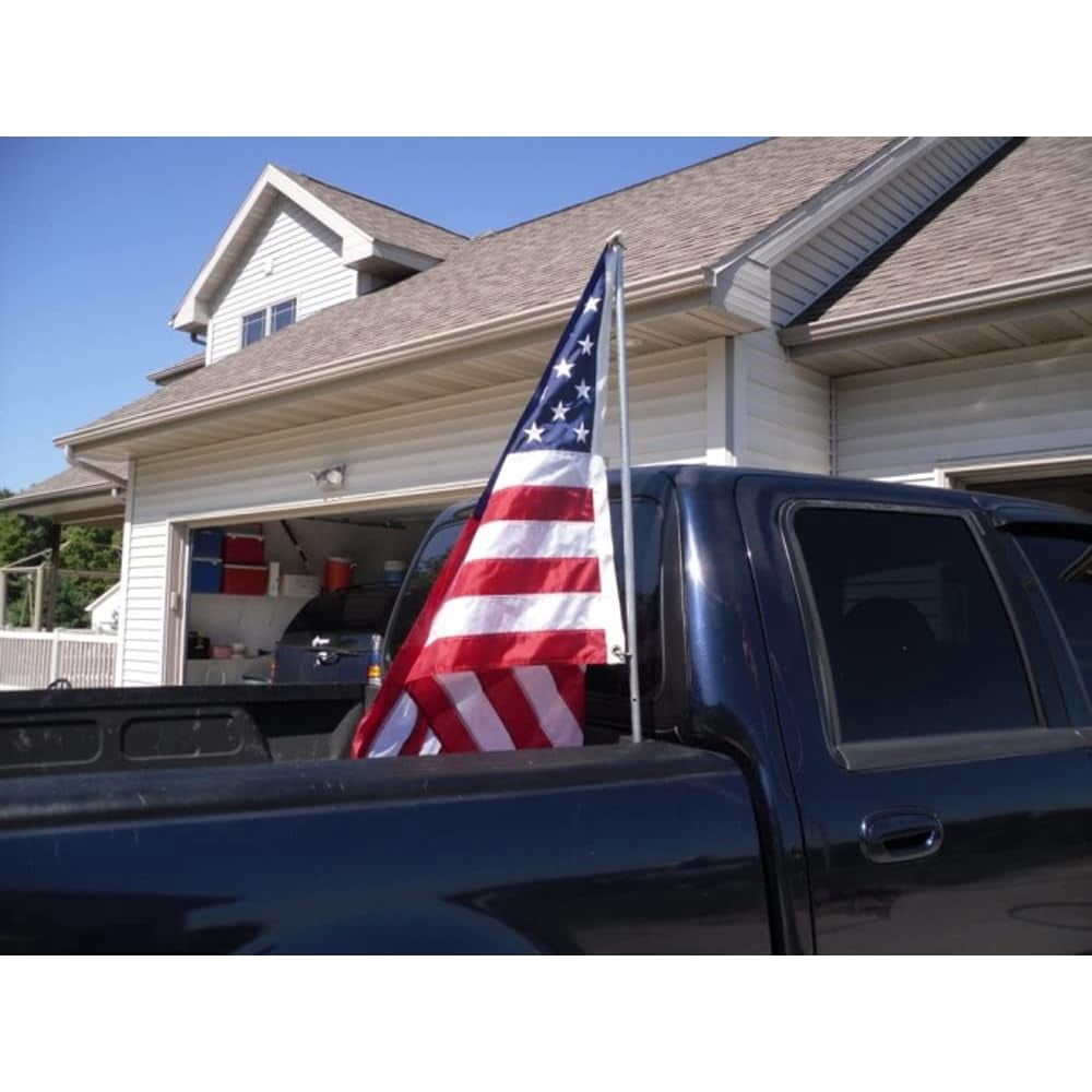 Universal Fit Inside Truck Bed Mount Single Flag Pole Holder (Accept 1.25-Inch Diameter Pole)