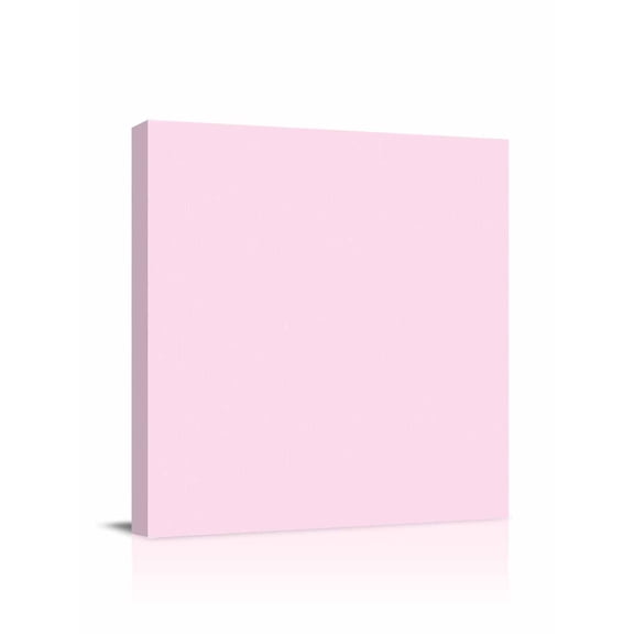 Solid Color Canvas Wall Art, Pink Framed Wall Decor Modern Artwork Prints Painting for Living Room, Bedroom, Kitchen & Cafe Decor 12x12 Inch