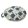 thumbnail image 1 of Underwater Round Floor Cushion with Handle, Funny Stingray and Starfish Nautilus Sea Shells Ocean Exotic Fish Doodle, Pillow for Living Room & Dorms, 18" Round, Grey Pale Green, by Ambesonne, 1 of 4