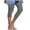 Gray, variant on Timegard Capri Leggings for Women Summer Beach Vacation Casual Slim Comfy Side Lace Elastic Waist Crop Pants