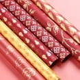 thumbnail image 5 of Nvzi flowers, gifts, gift box decorations, gifts, flower packaging paper, (Chinese style plum blossom packaging paper, 75 * 52.5cm, red), 5 of 5