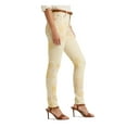 thumbnail image 3 of LAUREN RALPH LAUREN Womens Beige Zippered Pocketed Skinny Ankle Floral High Waist Jeans 12, 3 of 3