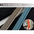 thumbnail image 3 of GXCZ Curtain Rods Curtain Track, Ceiling Curtain Track, Curved Bathroom Curtain Rod Wall/Ceiling Mounted Room Divider Curtain Rail - Office Bathroom Use(Ceiling Mount,300cm/9.8ft), 3 of 8