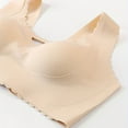 thumbnail image 5 of Fashion SMihono Scalloped Wireless Bras for Women Plus Size Cutout No Underwire Tank Top Full Coverage Comfort Everyday Bra Beige XXXXL, 5 of 6