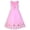 Pink, variant on Flower Girls Dress Pink Sequin 3D Flowers 4 Years