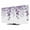 Grape Purple, variant on Blue Teal Botanical TV Cover for 24 Inch Screen,Stretch Fabric Dustproof TV Display Protector,Eucalyptus Leaves Pastoral Floral Elastic Slipcover Monitor Cover for Indoor Desktop Computer 20.9"x11.8"