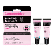 Bamboobies Organic Breast Pump Lubricant and Nipple Cream for Breastfeeding, 2 Tubes, .5oz