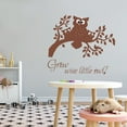 thumbnail image 3 of Animal Wall Decals for Children Playroom - Happy Owl Family with Father, Mother and Baby Owl DIY & Creativity Boy Girl Bedroom Wall Sticker - Size: 30 In x 27 In, 3 of 5