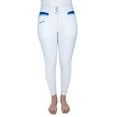 thumbnail image 2 of Equine Couture Gradient Full Seat Breech- White w/ Blue Stripes- 36, 2 of 6