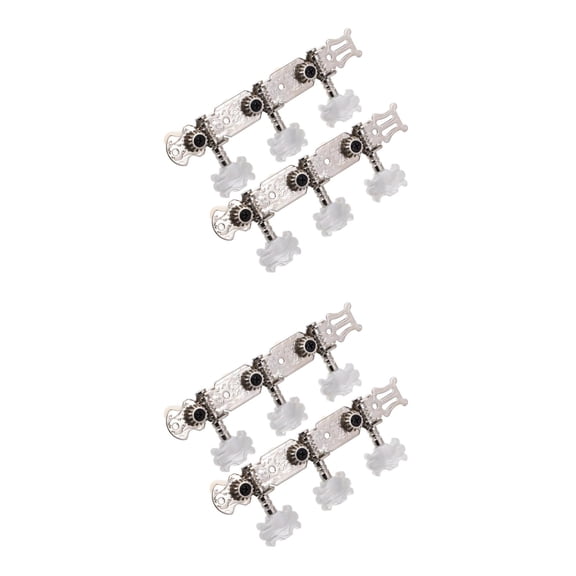 Masteelf 2 Sets  Guitar Locking Tuners Classical Guitar Tuning Pegs Ratio Lock String Tuning Key Pegs Locking Tuners for Accurate Tuning and Easy Installation on Guitars
