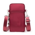 thumbnail image 1 of Pequeña cartera cruzada para teléfono, mini cartera cruzada para mujer, bolso de hombro para teléfono celular, mini cartera con correa para el hombro, licor, 1 of 5