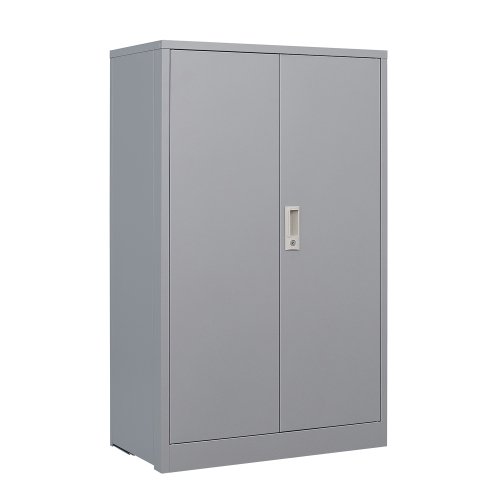 Metal Storage with Door and Adjustable Shelves, Tall Steel