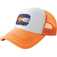 thumbnail image 1 of Retro Colorado State Flag Mesh Back Trucker Cap Baseball Cap, 1 of 8
