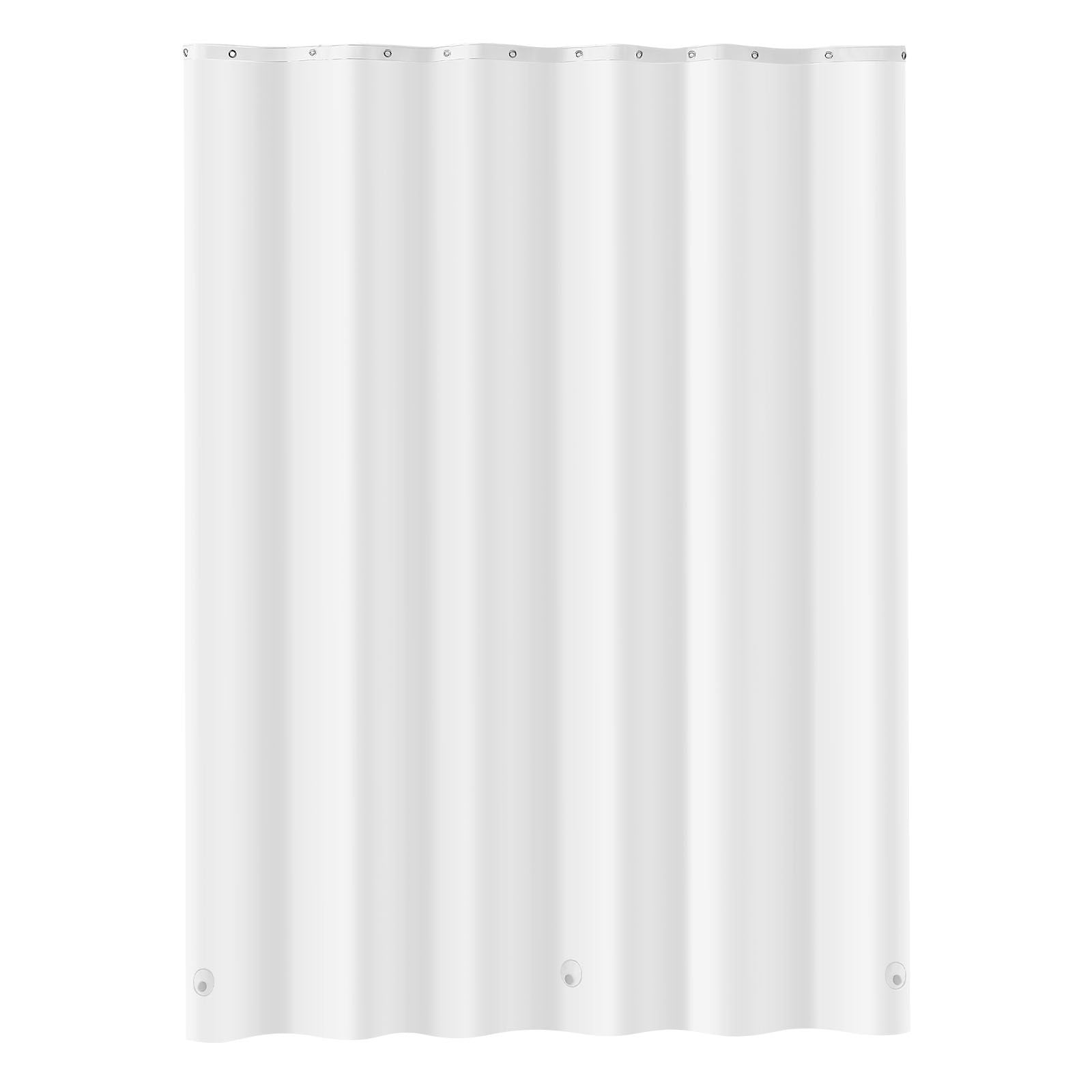 PEVA Shower Curtain Liner 8G Heavy Duty, Waterproof Quick Dry Weighted Hem, Clear Bathroom Shower Liner for Tub Shower Stall Water Repellent