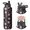 Labrador Retriever and Flowers, variant on Cavalier King Charles Spaniel and Floral Insulated Water Bottle with Straw, Vacuum Insulated Stainless Steel Drink Container Built-in Carry Handle Gifts Ideas for Teens Adults Office Workers Teachers