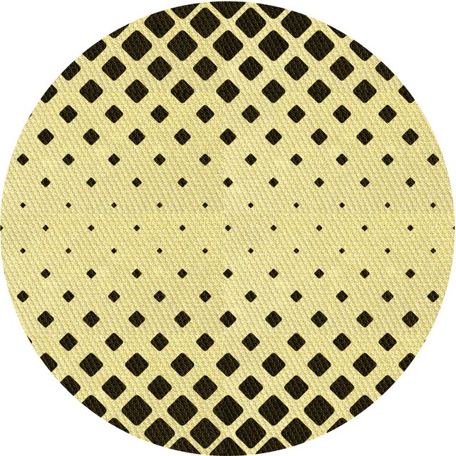 Ahgly Company Tapis Rond Lavable en Machine Intérieur Transitionnel Chêne Brun, 5 Pieds Rond