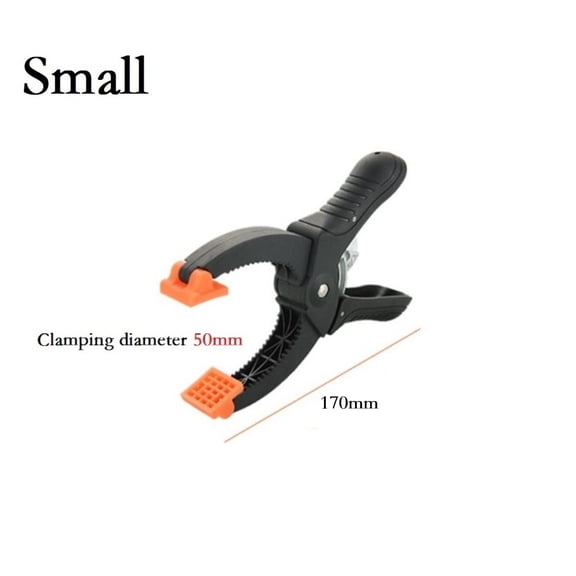 2Pcs 6Inch / 8Inch Ratcheting Hand Clamps Jaw Opening Clamping Force Nylon Woodworking Clamp For Gluing Securing