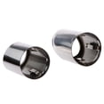 thumbnail image 3 of 2x Stainless Steel Resonated Slant Cut Exhaust Tips for 2009-2015 A4 (), 3 of 6