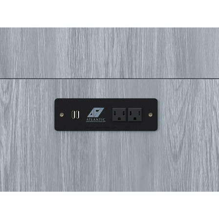 Queen Murphy Bed Chest - Space Saving Furniture with Charging Station & Mattress - City Sleek Design