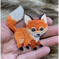 thumbnail image 2 of Wholesale Applique Baby Fox Orange and White Embroidery Iron-On Patch and Sew-On Patch, 2 of 2