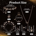 thumbnail image 2 of 10Pcs Moon Headband Set Include Golden Star Sun Tiaras Headband Bracelets Rings Necklace Chain Belt Earrings Stars and Moon Hair Clips DIY, 2 of 5