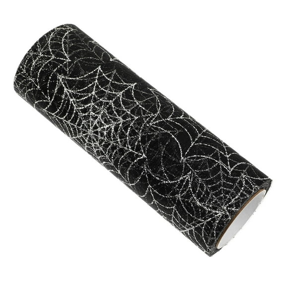 FRCOLOR 1 Roll Spider Web Mesh Black Fabric for  Decorations Craft Enthusiasts Use