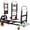 black, variant on TLGREEN 3 in 1 Heavy Duty Folding Hand Truck, 600lb Capacity, Convertible Adjustable Hand Truck Dolly,Silent Swivel Wheels, Foldable Hand Cart for Moving Households, Shopping Mall, Office, Outdoor