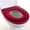 Red, variant on Universal Soft Warm Plush Washable Toilet Seat Cover Pad Cushion with Zipper for Winter Bathroom Comfort 1 Piece